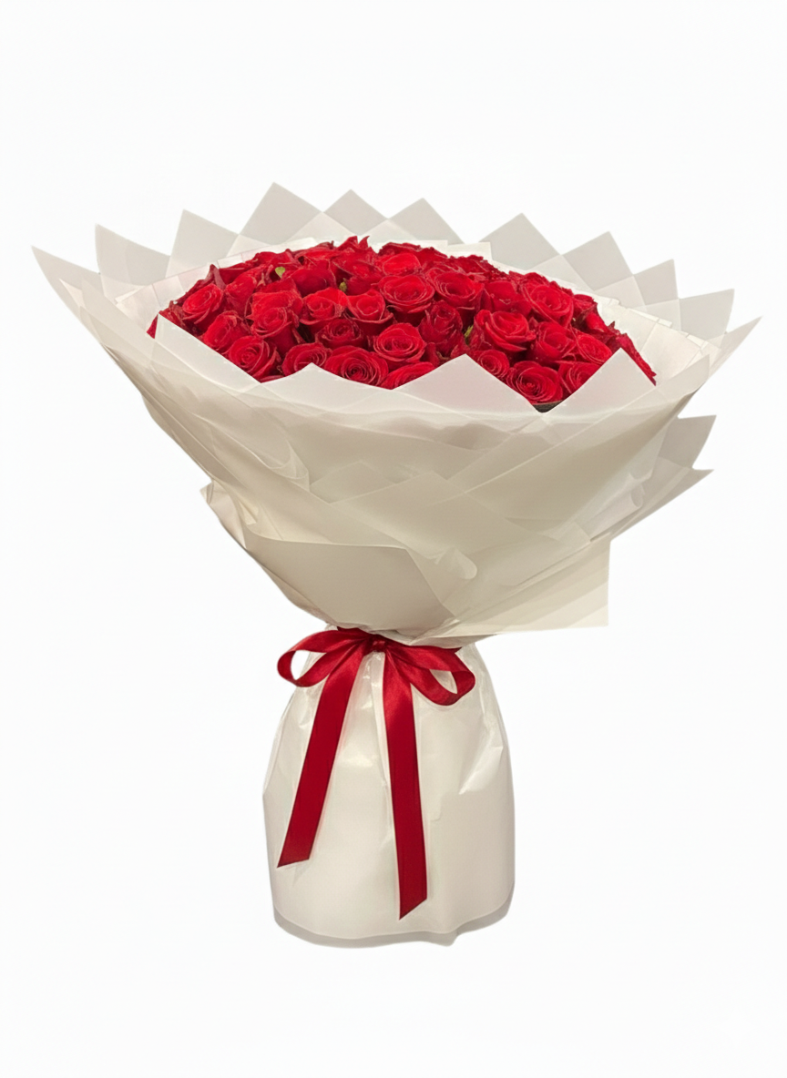 Luxe Red Roses Bouquet