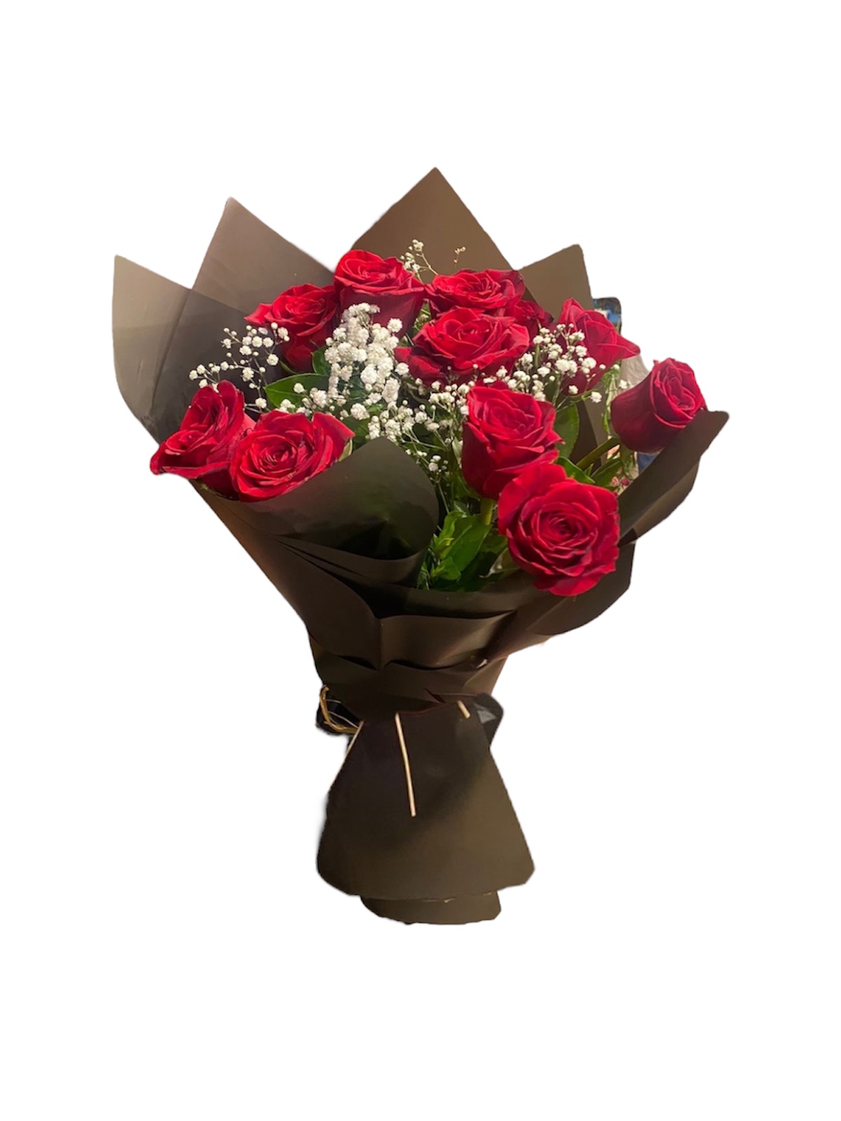 Bouquet of 12 fresh red roses